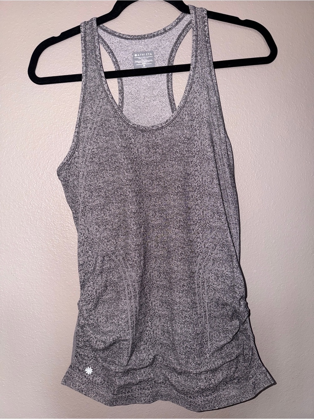 Athleta Heathered Gray Racerback Tank Top